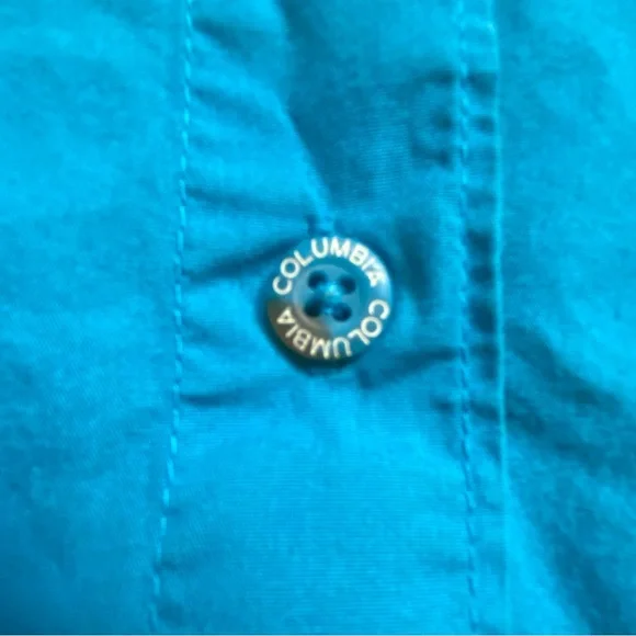 Columbia Blue Casual Button Down Shirt - Picture 7 of 16